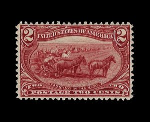 U.S. Scott# 286  1898 2c copper red  Farming in the West  mint-nh-   f-vf