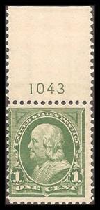 279 Mint F NH plate number single