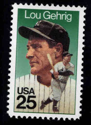 USA Scott 2417 Lou Gehrig Baseball Great stamp