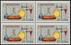 1976 Chemistry Plate Block of 4 13c Postage Stamps, Sc# 1685, MNH, OG