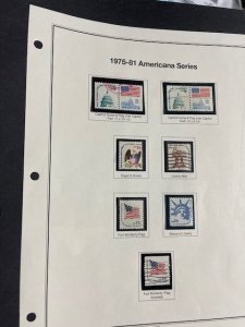 US Americana Series 1975-1981 8 used & mint stamps