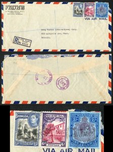 Bermuda KGVI 2/- Perf 14 on cover