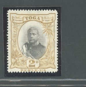 1897 TONGUE - Stanley Gibbons #42 - 2d. grey and bistro - MNH**