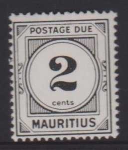 Mauritius Sc#J8 MVLH - pencil mark on back