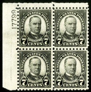 US Stamps # 588 MNH Fresh Plate Block Of 4 Scott Value $425.00