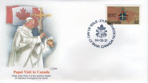 PAPAL VISIT TO CANADA,   1984  FDC16269