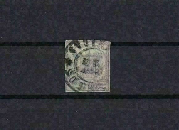 VENEZUELA 1862 IMPERF   STAMP ½ c LILAC  USED  CAT £190      REF 6286