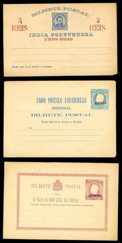 PORTUGAL COLONIES & others (39) Early Mint Unused Postal Cards Many Better!