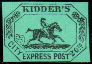 US #LOCAL 93L VF/XF mint no gum, Kidders, black on green, sold as is,  fresh ...