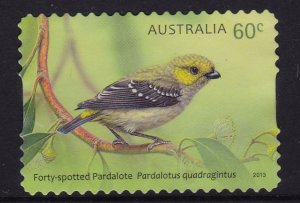 Australia 2013 New Release -Pardalotes 60c used