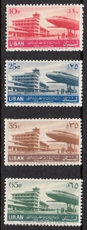 LEBANON - LIBAN MH SC# C193-C196  BEIRUT INTERNATIONAL AIRPORT