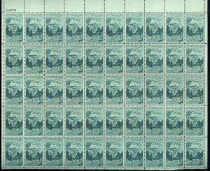 Mount Rushmore Mint Sheet of 50 - 3 Cent Postage Stamps Scott 1011