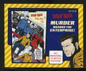 CLEARANCE SALE PALAU STAR TREK COMIC IMPERF SOUVENIR  SHEET  MINT NH