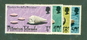 PITCAIRN ISLANDS 137-40 MH CV $4.75 BIN $2.30