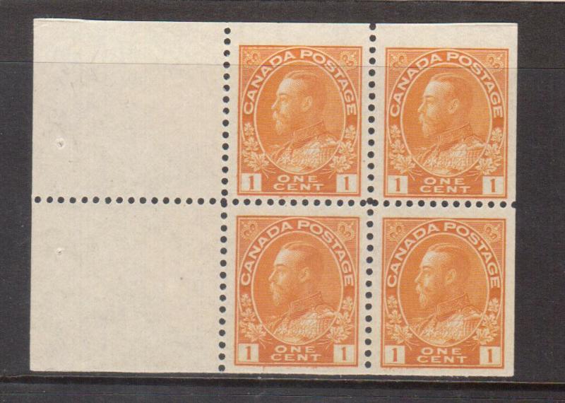 Canada #105a Very Fine Never Hinged Booklet Pane