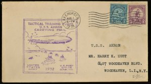 USA 1932 U.S.S  AKRON Airship  Tactical Training Flight (#2)