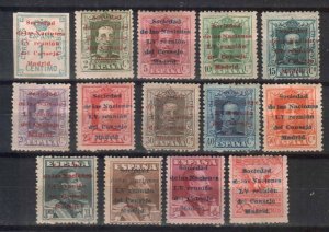 SPAIN STAMPS 1929 ASSEMBLY LEAGUE OF NATIONS AT MADRID Mi.#428-441, MH