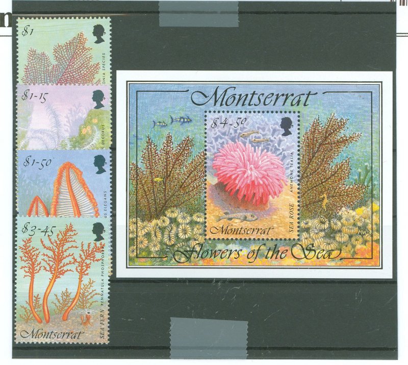 Montserrat #855-859  Single (Complete Set)