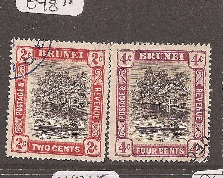 Brunei 1907 SG 24,26a VFU (1axi)