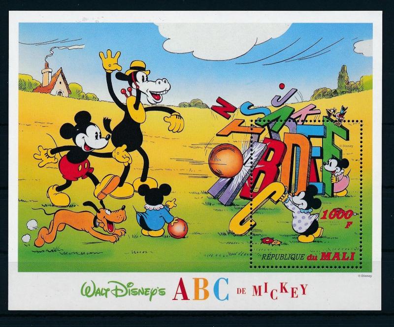 [23219] Mali 1996 Disney Mickey Mouse and the alphabet MNH