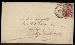 Hawaii 1894 USA Honolulu Sc76 San Francisco New York Cover 88515