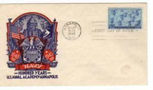 US 935 (Me-9) 3c Navy FDC Cachet Craft/ Staehle Cachet ECV $35.00