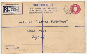 GB BEDS *Leighton Buzzard* CDS Registered Stationery {samwells-covers}1951 GW115