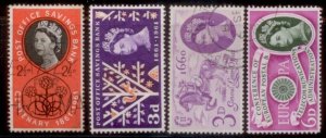 Great Britian 1960 SC# 375,377,379-80 Used L189