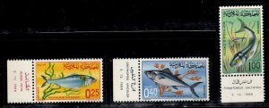 Morocco - #150 - 152 Fish set/3 - MNH