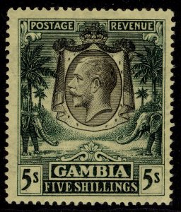 GAMBIA GV SG141, 5s green-yellow, NH MINT. Cat £55.