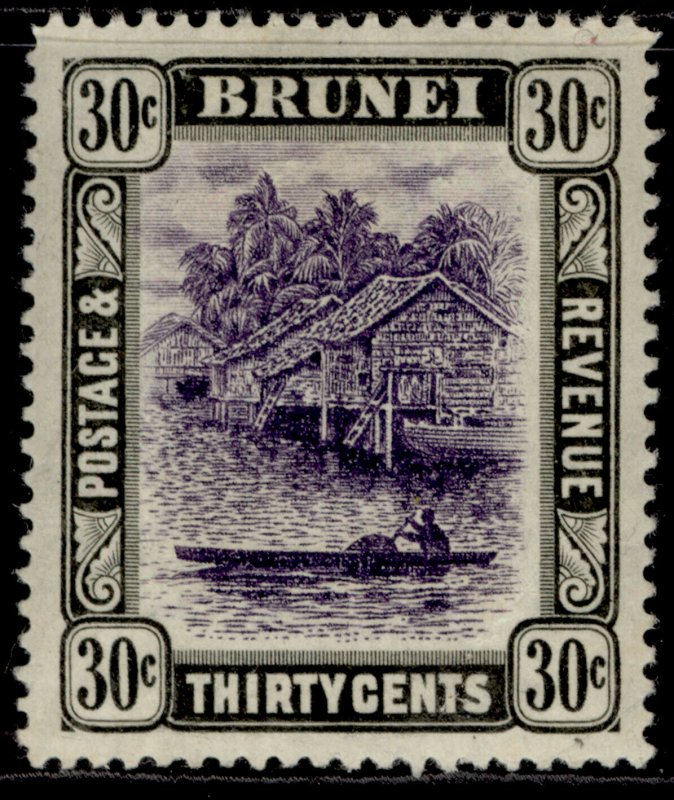 BRUNEI EDVII SG31, 30c violet & black, M MINT. Cat £29.