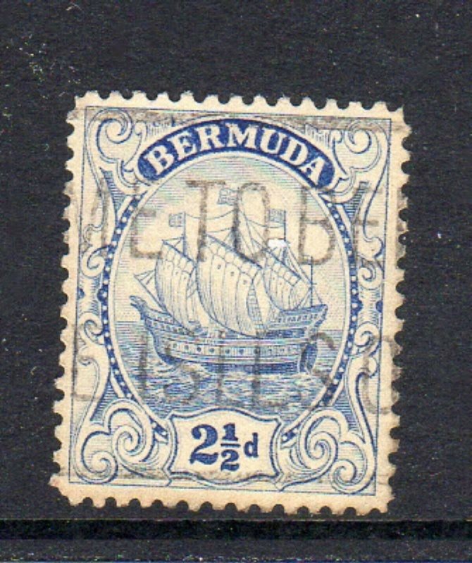 BERMUDA #87  1932  2 1/2p CARAVEL    F-VF USED  b