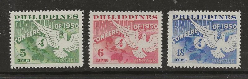 Philippines Scott catalog # 551-553 Mint NH