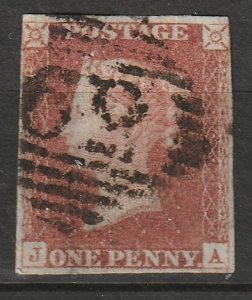 Great Britain 1841 Sc 3 used num 59 (Beccles) cancel