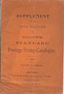 Supplement to the 58th Edition of Scott's Standard Postag...