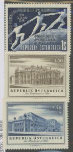 Austria #605-607 Unused Single (Complete Set)