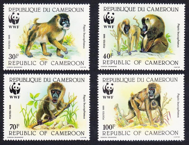 Cameroun WWF Drill 4v SG#1115/18 SC#843-46 MI#1155-58