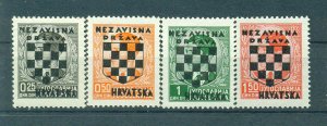 Croatia sc# 9-23 mnh cat value $48.00