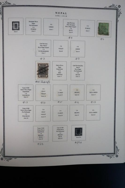 Nepal 1800s to 2006 Stamp Collection