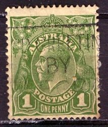 Australia; 1924: Sc. # 62:  Used Single Stamp