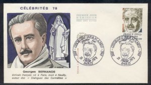 France 1978 Georges Bernanos FDC