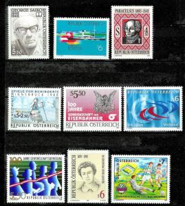 AUSTRIA (149) Diff Better Stamps c1990/2000s ALL Mint Never Hinged 10% of Cat