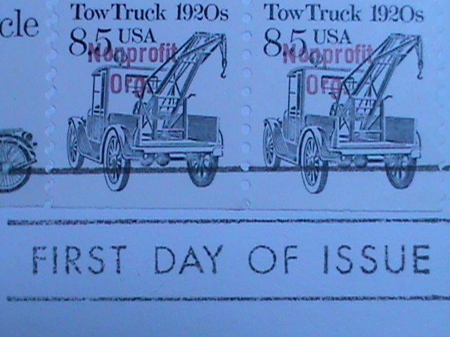 UNITED STATES-1987 SC#2129a TOW TRUCK-OVPT, FIRST DAY COVER-MNH: VERY FINE