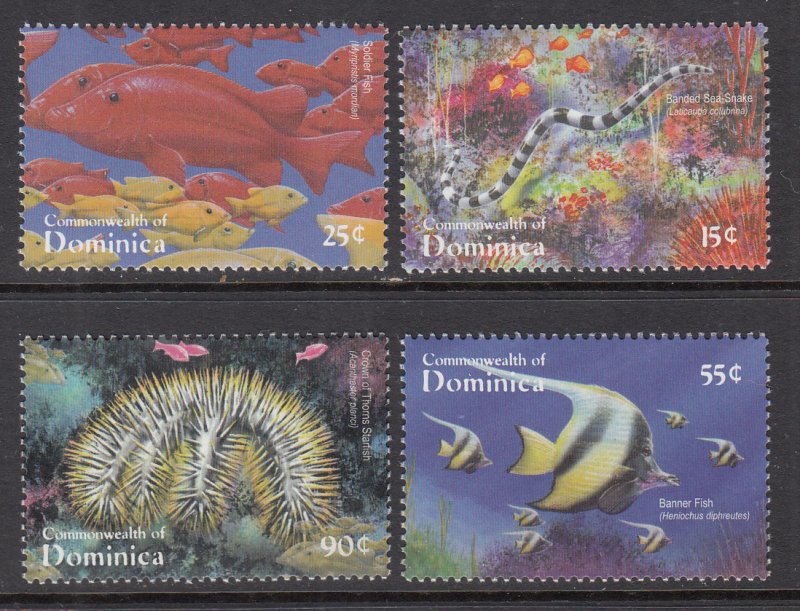 Dominica 2268-2271 Marine Life MNH VF