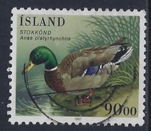 Iceland, Scott #645; 90k Bird Issue, Used