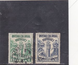 ANGOLA VIAGEM PRESIDENCIAL STAMPS (1938)  AF # 276 - AF # 277