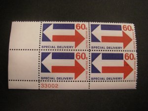 Scott E23, 60c Special Delivery, PB4 #33002 LL, MNH Beauty