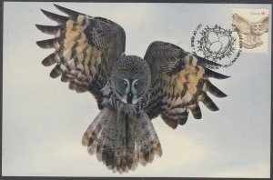 CANADA #3017c - The GREAT GRAY OWL on a SUPERB MAXIMUM CARD