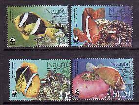 Nauru-Sc#514-7- id8-used set-Fish-Marine Life-2003-
