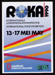 POSTER LABEL ROKA 1990, Jaarbeurs UTRECHT, NETHERLAND 13-17 MAY 1990 CINDERELLA